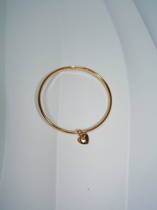 Amor Bangle – 18K Gold Plated Heart Bracelet